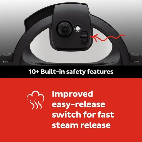 Instant Pot Duo Plus 9-in-1 Multicooker Stainless Steel 6 QT + App & Recipes NEW - Picture 4 of 16